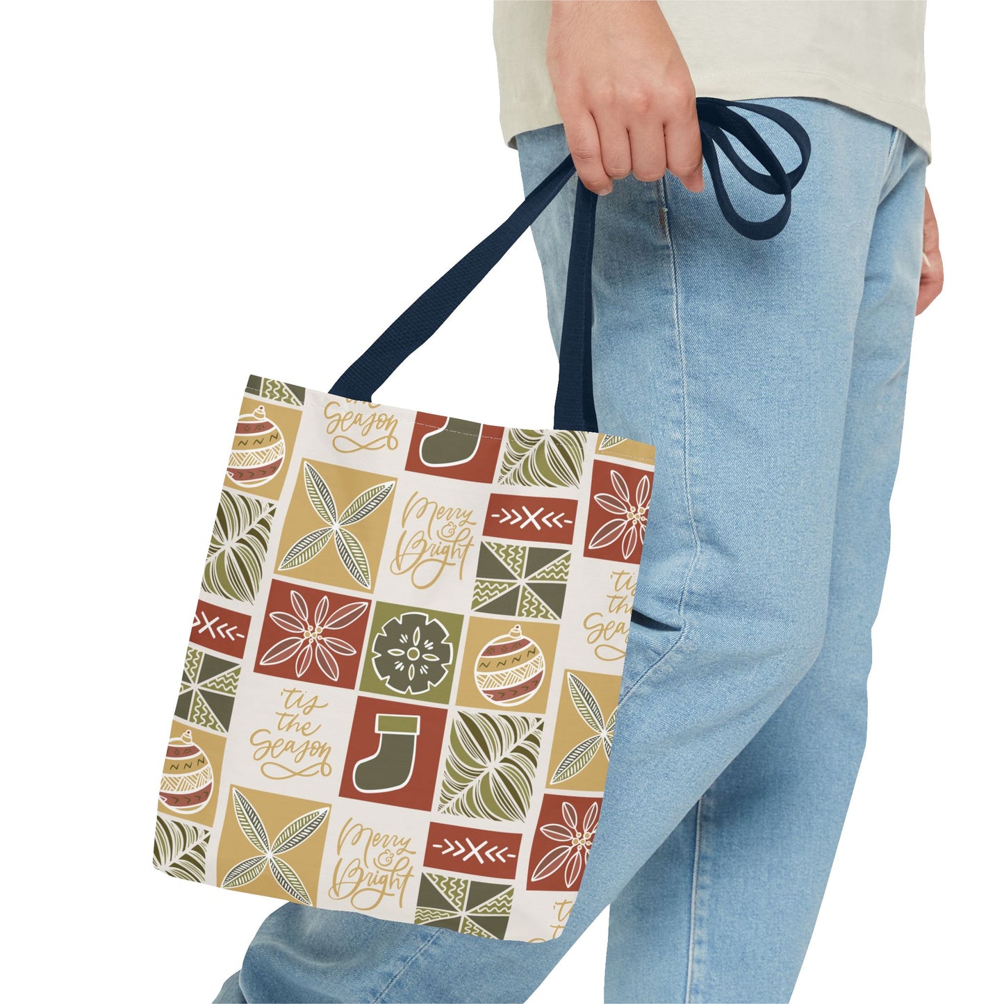 Kerisimasi Tapa Bag with All-Over Print Design - Spun Polyester Material