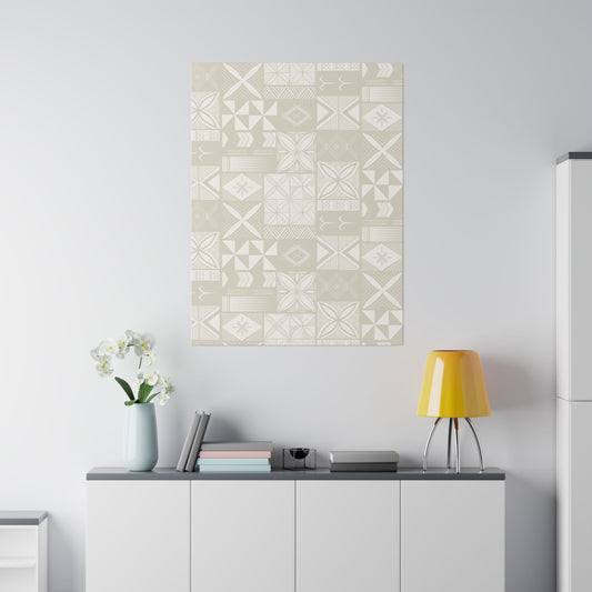 Maluelue Cream | Matte Canvas, Stretched, 0.75"