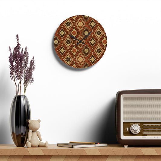 Daimani | Terracotta | Acrylic Wall Clock