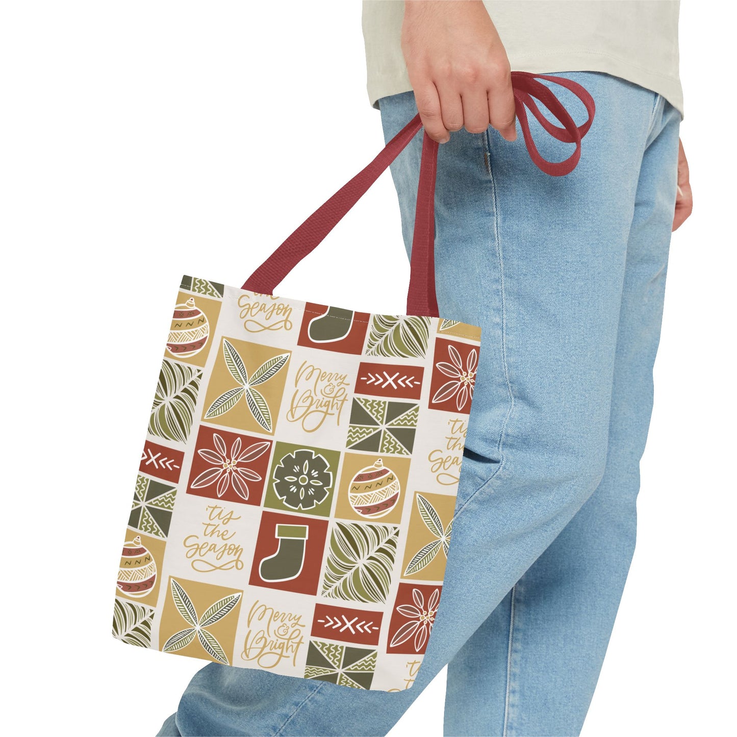 Kerisimasi Tapa Bag with All-Over Print Design - Spun Polyester Material