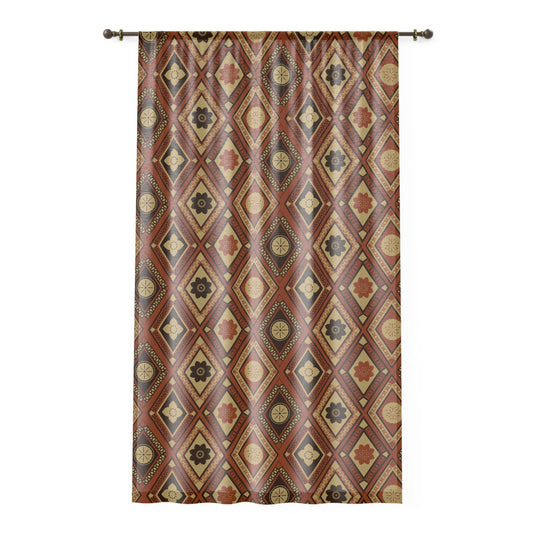 Daimani | Terracotta | Window Curtain