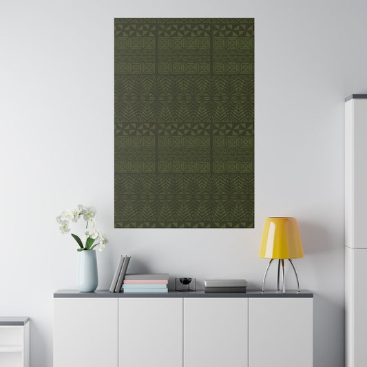 Tongatapu | Green | Matte Canvas, Stretched, 0.75"