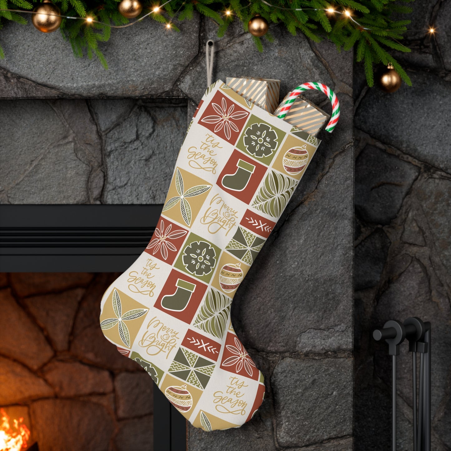 Kerisimas Tapa Santa Stocking