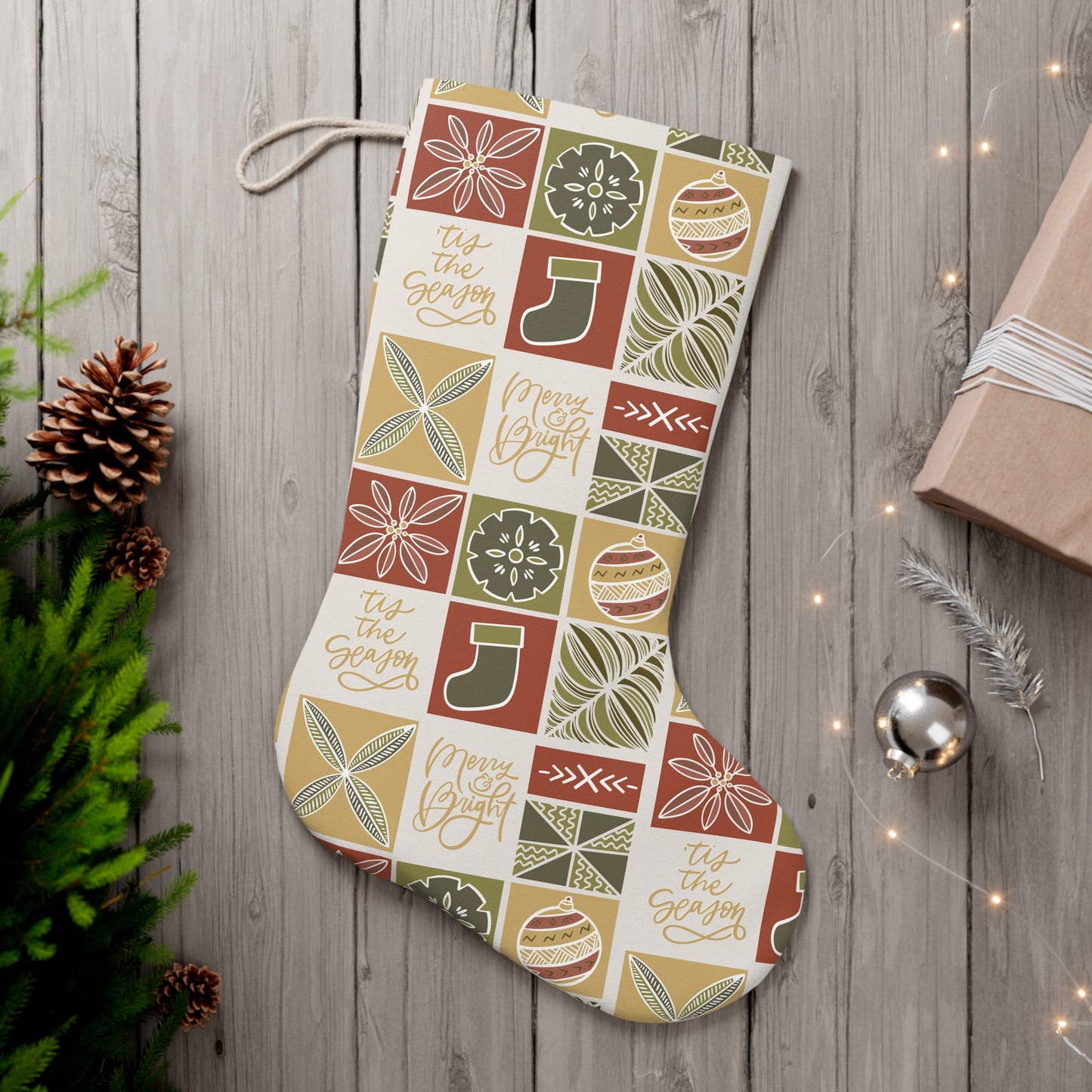 Kerisimas Tapa Santa Stocking