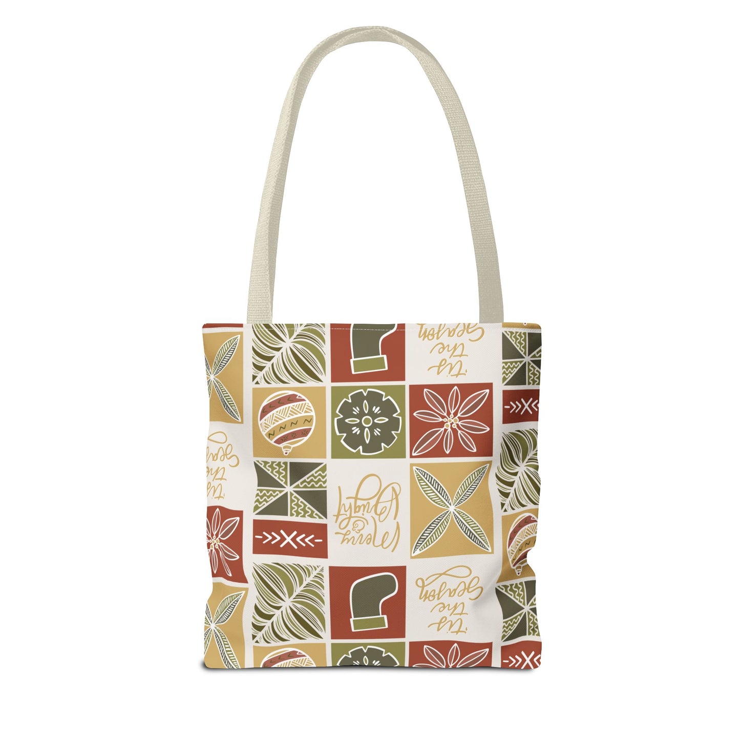 Kerisimasi Tapa Bag with All-Over Print Design - Spun Polyester Material