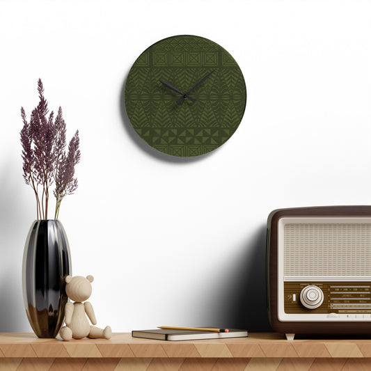 Tongatapu | Green | Acrylic Wall Clock