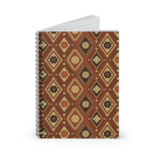 Daimani | Terracotta | Spiral Notebook - Ruled Line